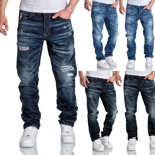 Jeans uomo regular straight - jeans,