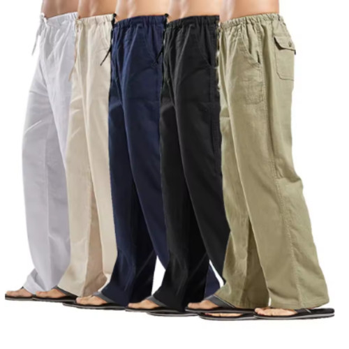 Pantaloni lino uomo - pantaloni,