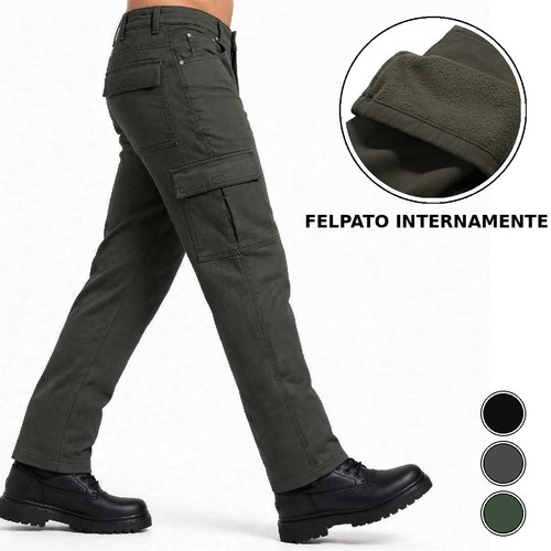 Pantaloni uomo cargo invernali - pantaloni,