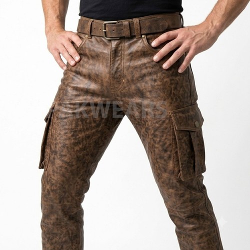 Pantaloni cargo uomo marroni