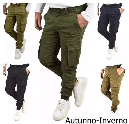 Pantaloni cargo uomo slim - cargo,