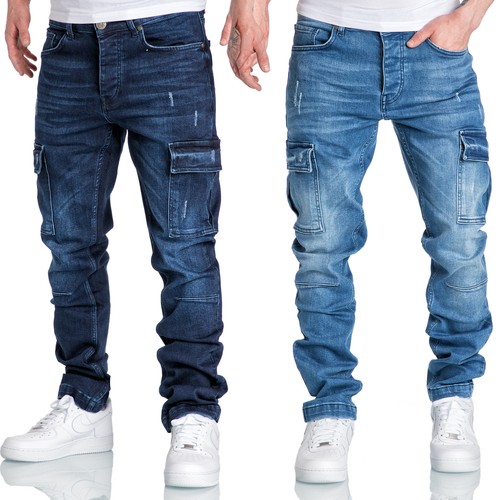 Jeans cargo uomo regular - , slim